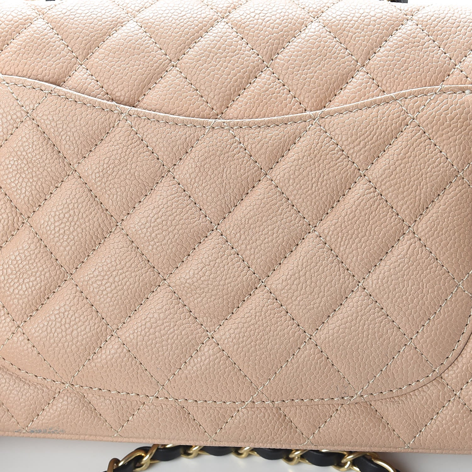 Chanel Caviar Quilted Medium CC Filigree Flap Beige Black 8 of 10