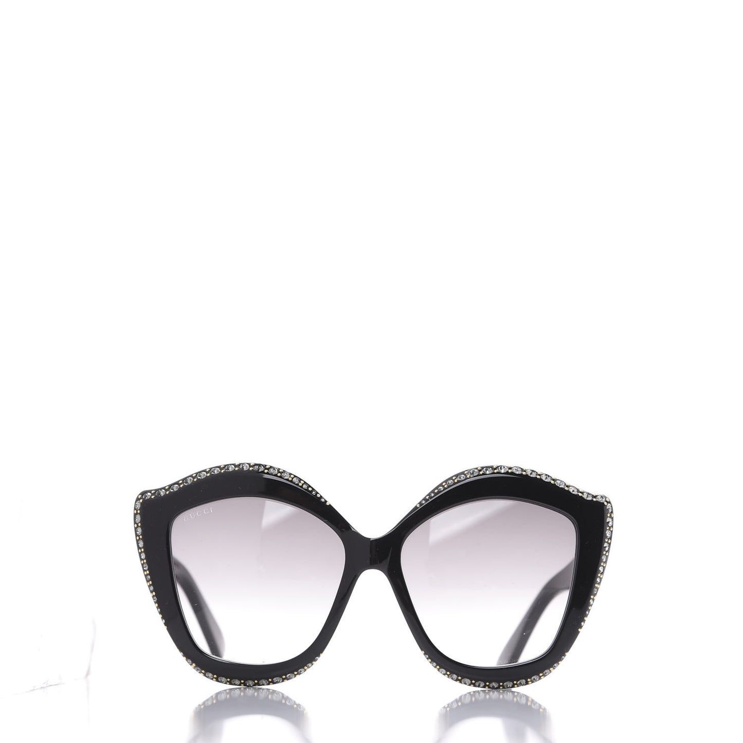 Crystal Cat Eye GG0118S Sunglasses Black