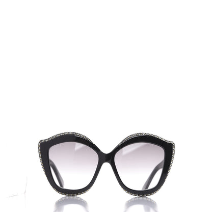 Gucci Crystal Cat Eye GG0118S Sunglasses Black 2 of 10
