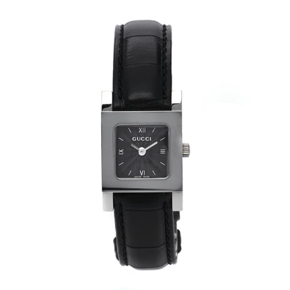 Gucci Stainless Steel Calfskin 19mm 7900P Quartz Watch Black 1 of 5