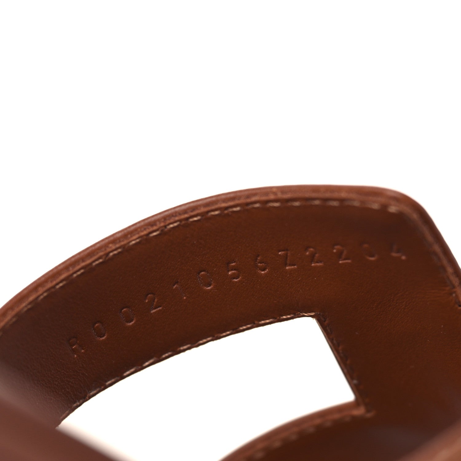 Hermes Box Calfskin Oran Sandals 38.5 Gold 8 of 9