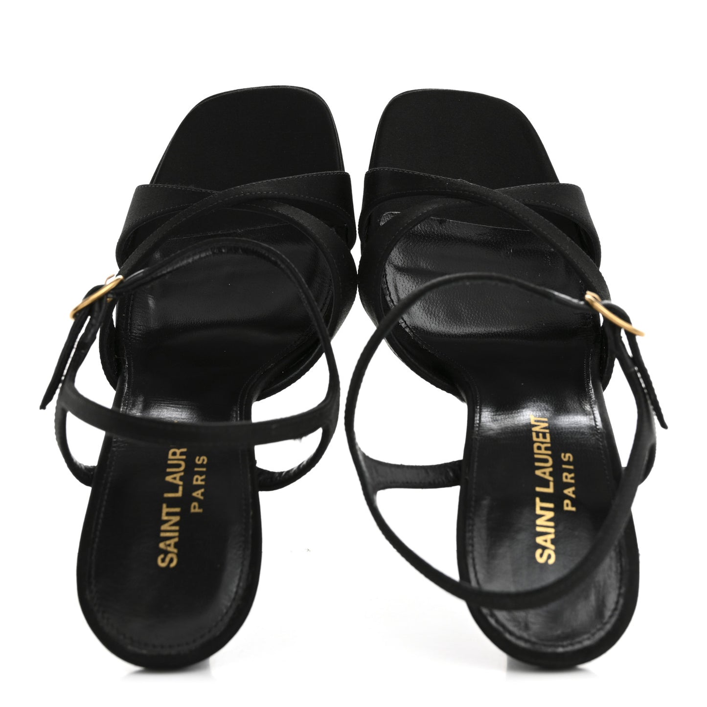 Satin Crepe Debbie Platform Sandal 36.5 Black