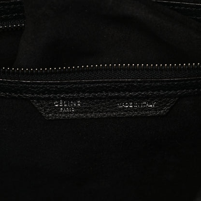 Celine Drummed Calfskin Mini Luggage Black 10 of 14