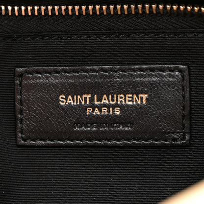 Saint Laurent Lambskin Quilted Small Loulou Puffer Monogram Chain Satchel Jaune Pale 6 of 10