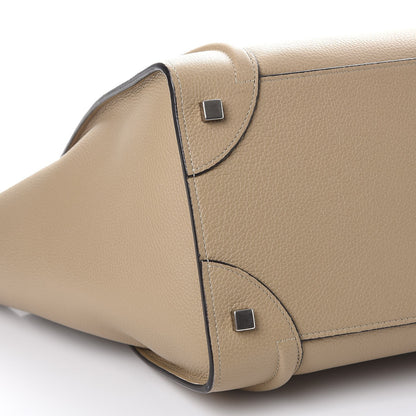 Celine Drummed Calfskin Mini Luggage Dune 11 of 12