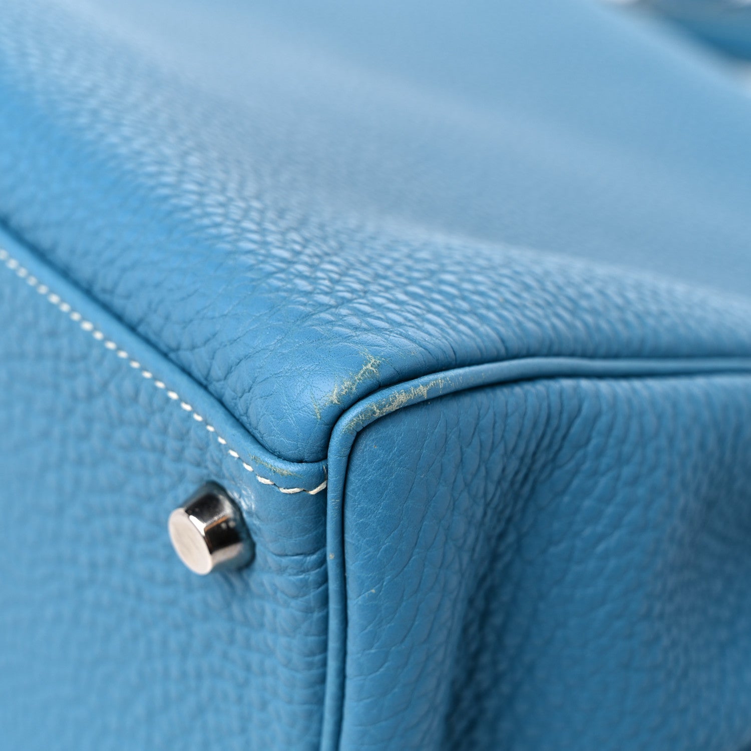 Hermes Togo Kelly Retourne 32 Blue Jean 12 of 16