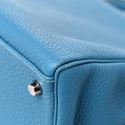 Hermes Togo Kelly Retourne 32 Blue Jean 12 of 16