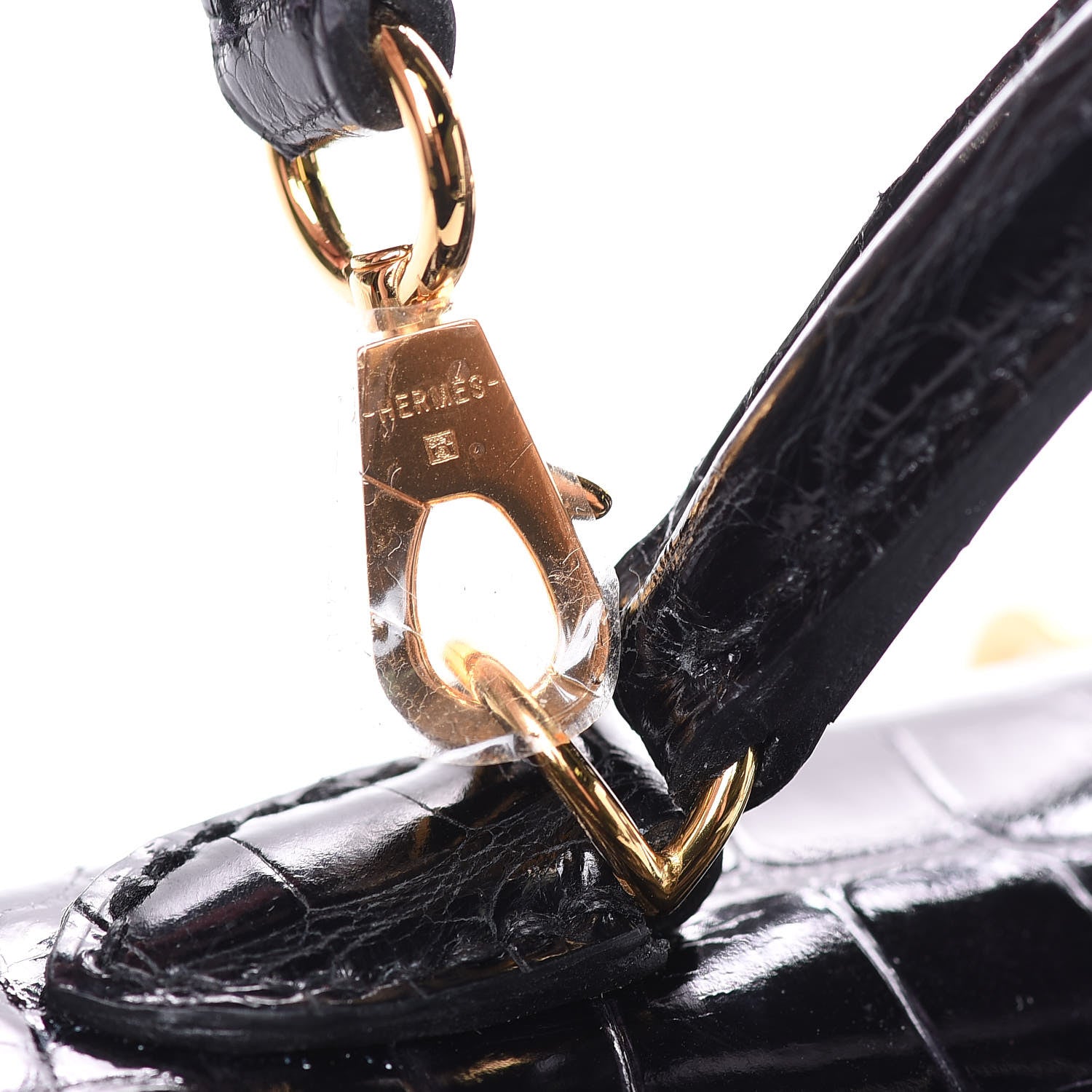 Hermes Shiny Alligator Mini Kelly Sellier 20 Black 18 of 37