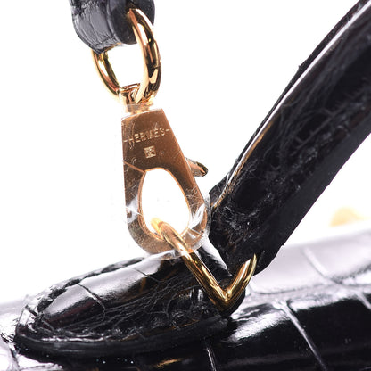 Hermes Shiny Alligator Mini Kelly Sellier 20 Black 18 of 37
