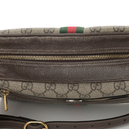 Gucci GG Supreme Monogram Web Small Ophidia Shoulder Bag Brown 18 of 21