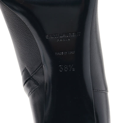 Saint Laurent Nappa Vendome Loulou Ankle Zip Boots 38.5 Black 6 of 8