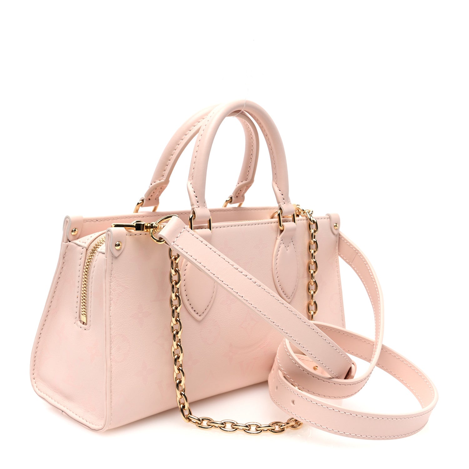 Louis Vuitton Calfskin OnTheGo East West Pearl Pink 4 of 10
