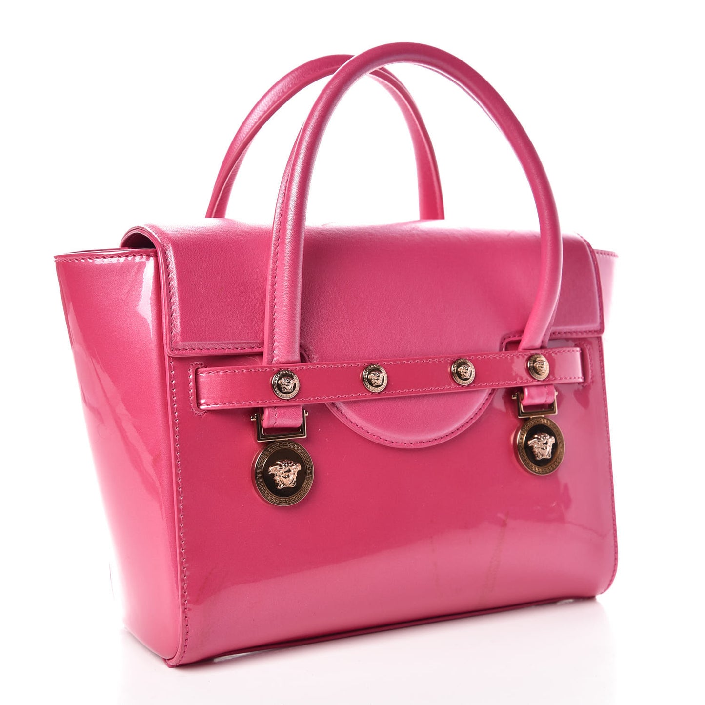 Patent Calfskin Small Day Bag Pink