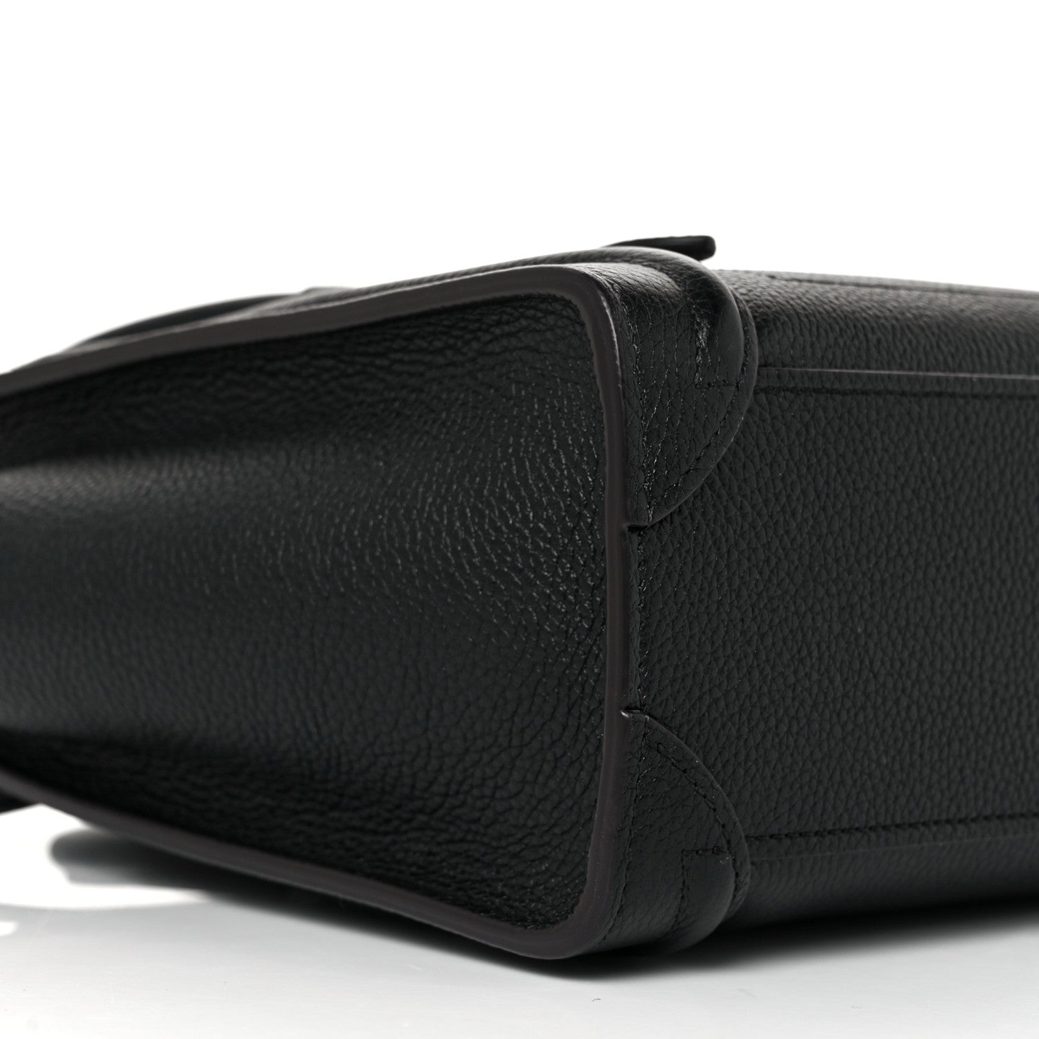 Celine Drummed Calfskin Nano Luggage Black 17 of 19
