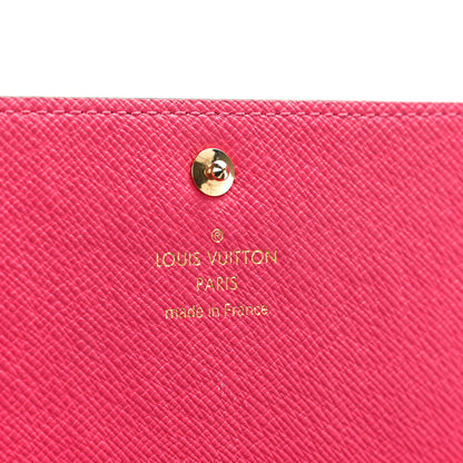 Louis Vuitton Monogram 2015 Christmas Animation Sarah Wallet Hibiscus 7 of 10