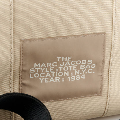 Marc Jacobs Cotton Canvas Medium The Traveler Tote Bag Beige 8 of 11