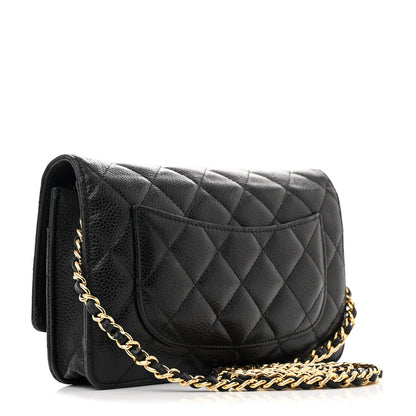 Chanel Caviar Quilted Wallet on Chain WOC Black 3 of 11