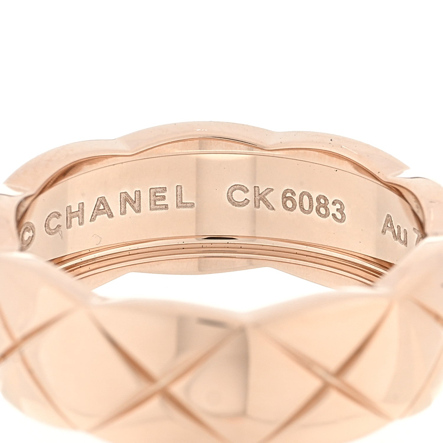 Chanel 18K Beige Gold Small Coco Crush Ring 52 6 4 of 4