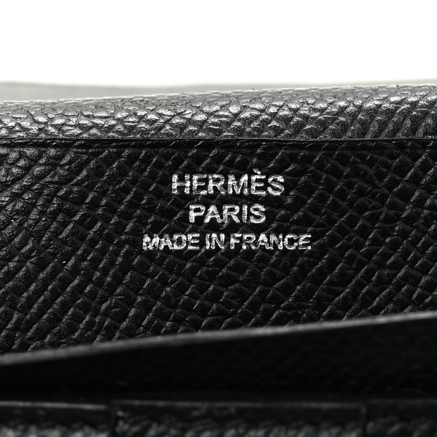 Hermes Epsom Tri-Fold Bearn Gusset Wallet Black 6 of 11