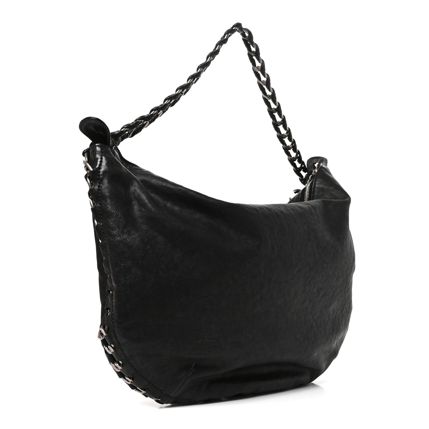 Chanel Calfskin Modern Chain Hobo Black 3 of 10