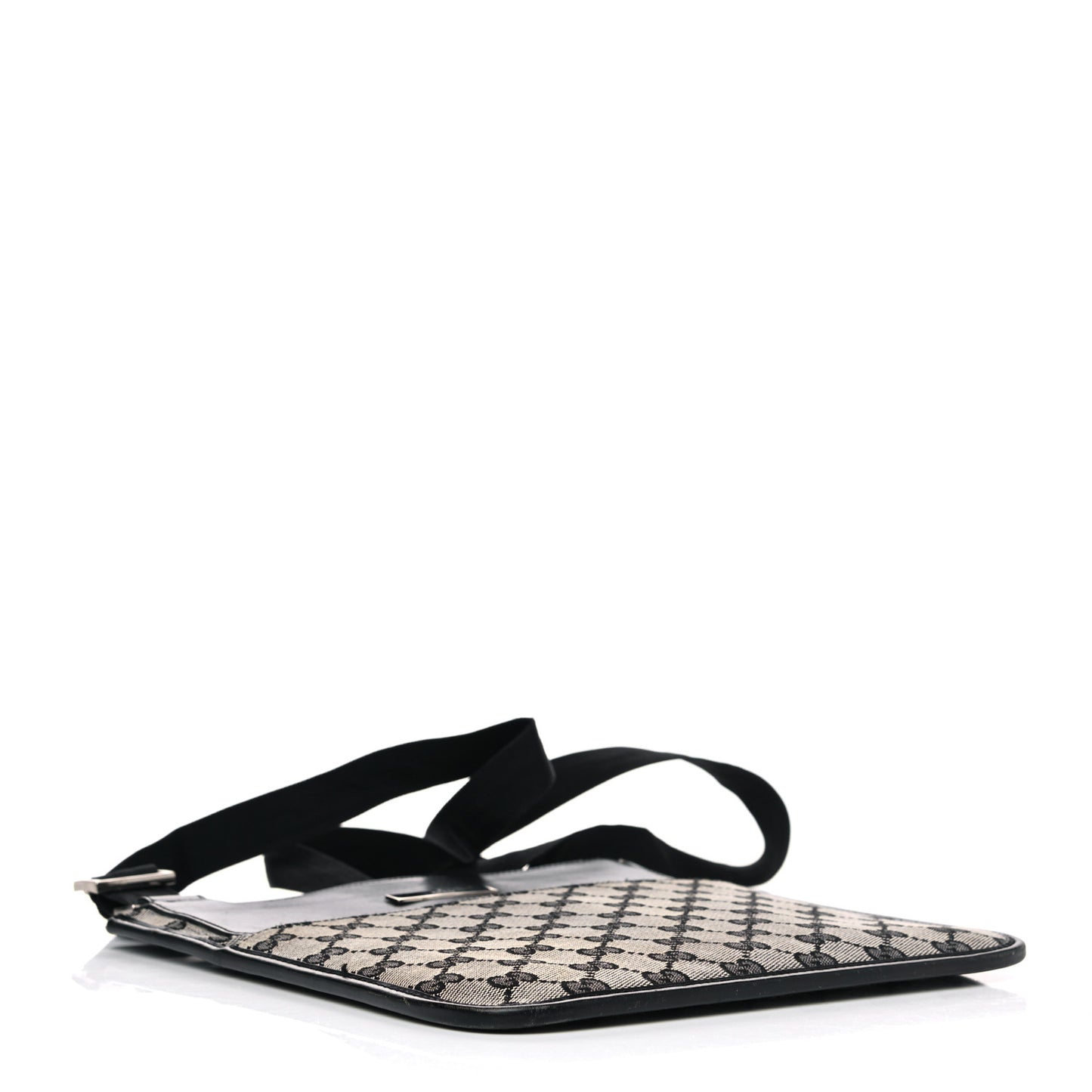 GG Monogram Messenger Crossbody Bag Black