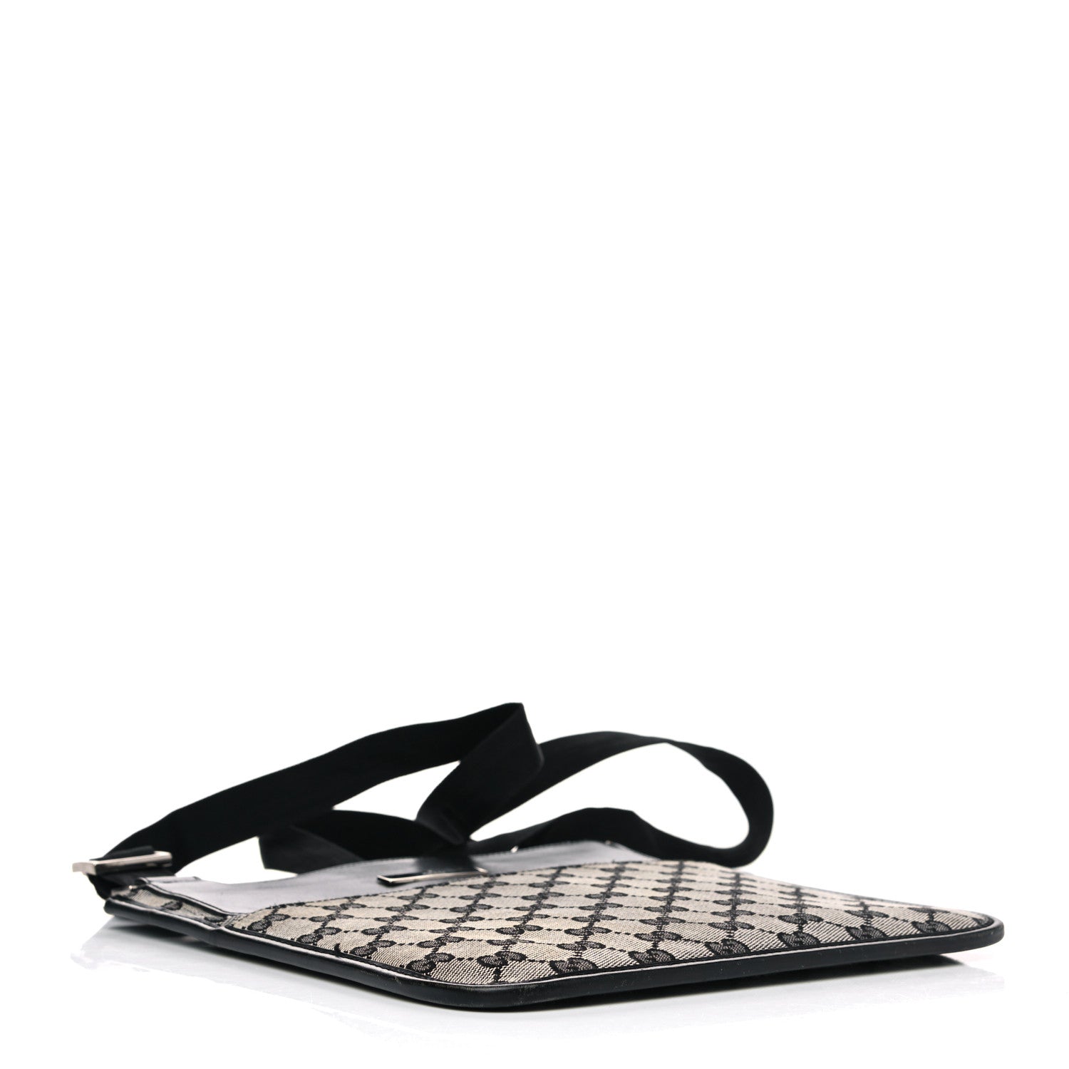 Gucci GG Monogram Messenger Crossbody Bag Black 3 of 11