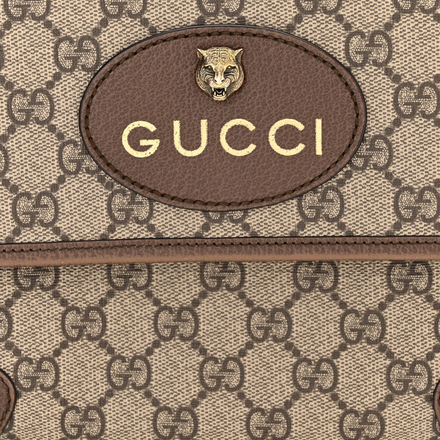 GG Supreme Monogram Web Small Neo Vintage Double Flap Messenger Bag Beige New Acero
