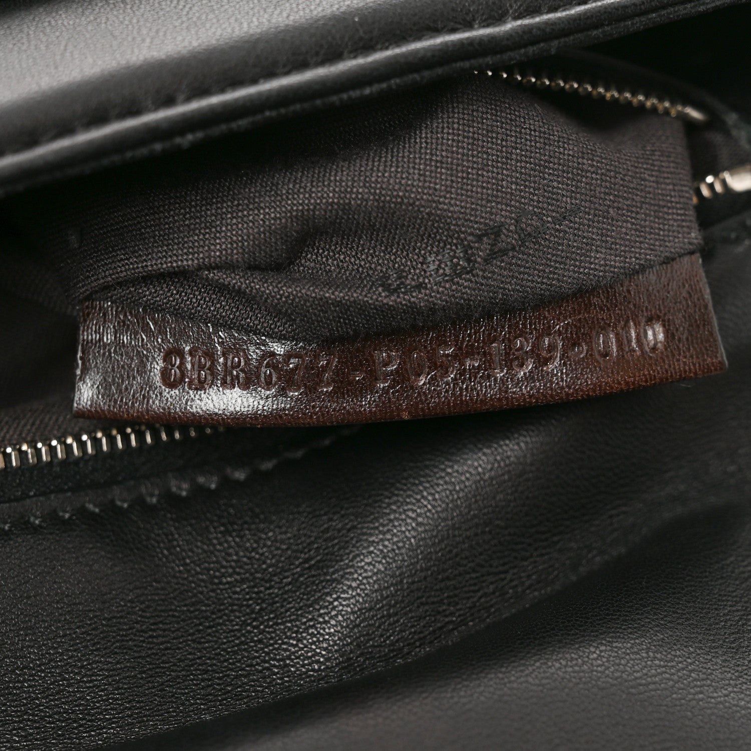 Fendi Nappa Be Baguette Crossbody Bag Black 7 of 10