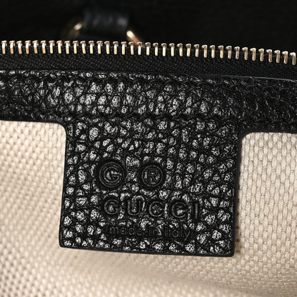 Gucci Pebbled Calfskin Medium Soho Chain Shoulder Bag Black 6 of 10