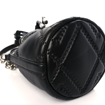 Marc Jacobs Calfskin Quilted The Bucket Bag Black 8 of 9