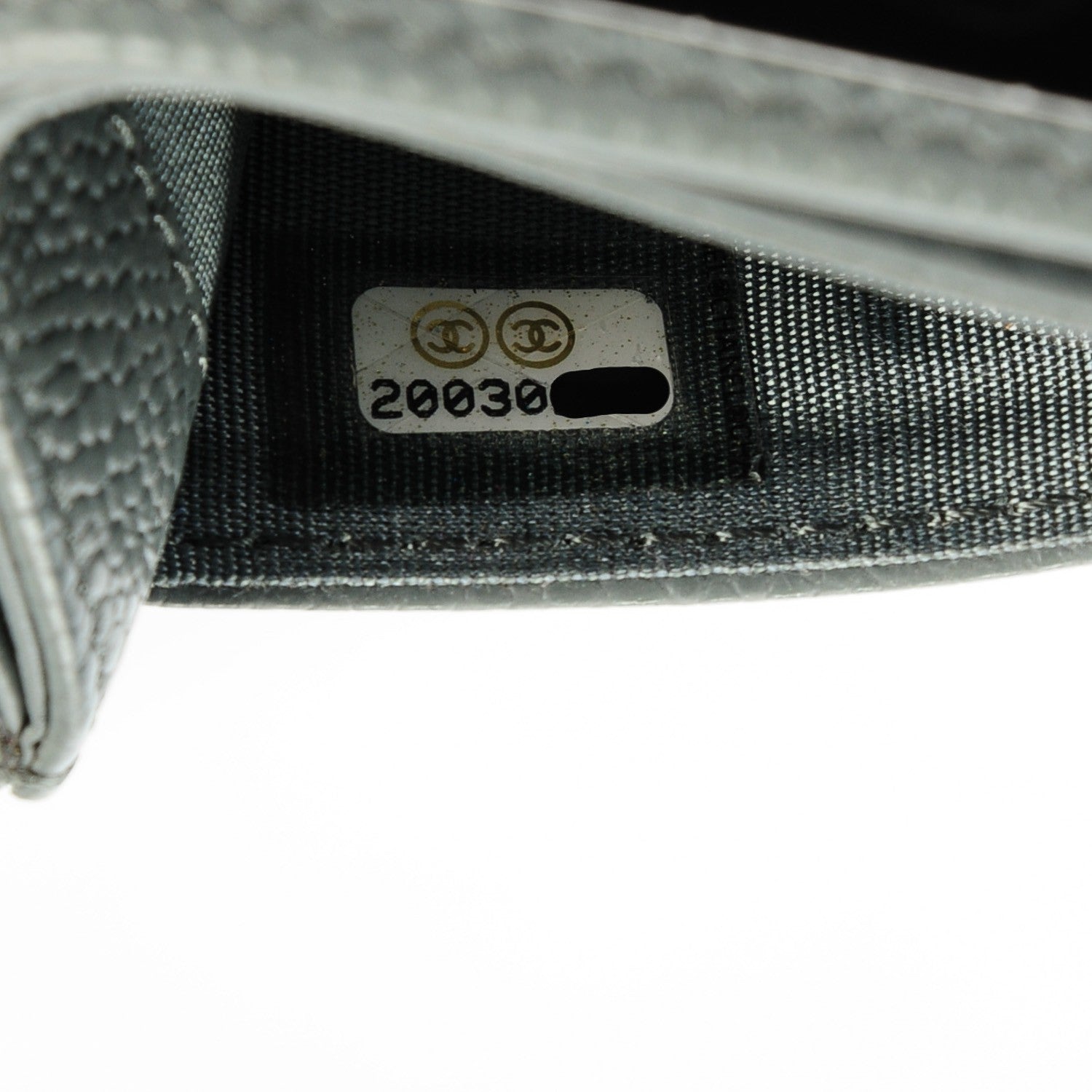 Chanel Caviar Timeless CC Card Holder Grey 8 of 8