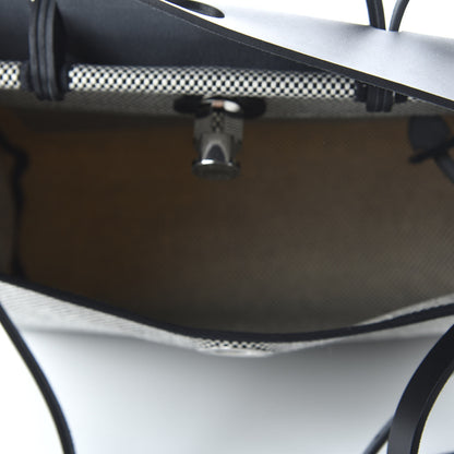 Hermes Vache Hunter Criss Viking Herbag Zip Retourne 31 PM Ecru Black 6 of 10