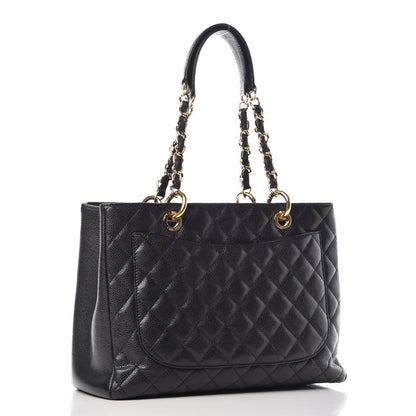 Chanel Caviar Quilted Grand Shopping Tote GST Black 3 of 14