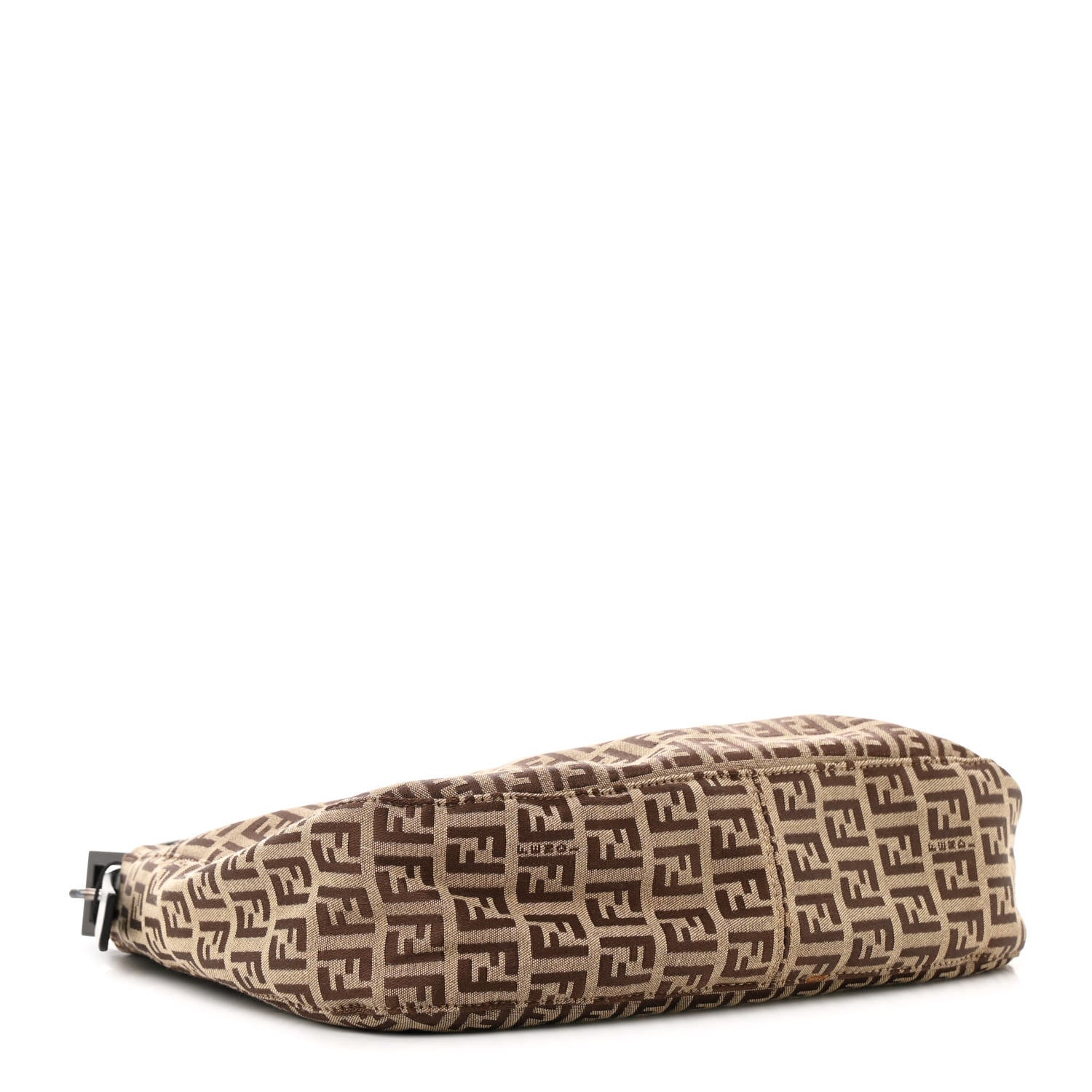 Fendi Zucchino Small Hobo Mogano Panna Testa 4 of 19