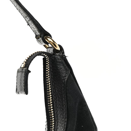Gucci Monogram Medium Charmy Hobo Black 10 of 15