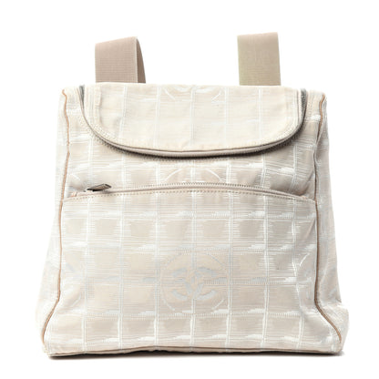 Chanel Nylon Travel Backpack Beige 1 of 10