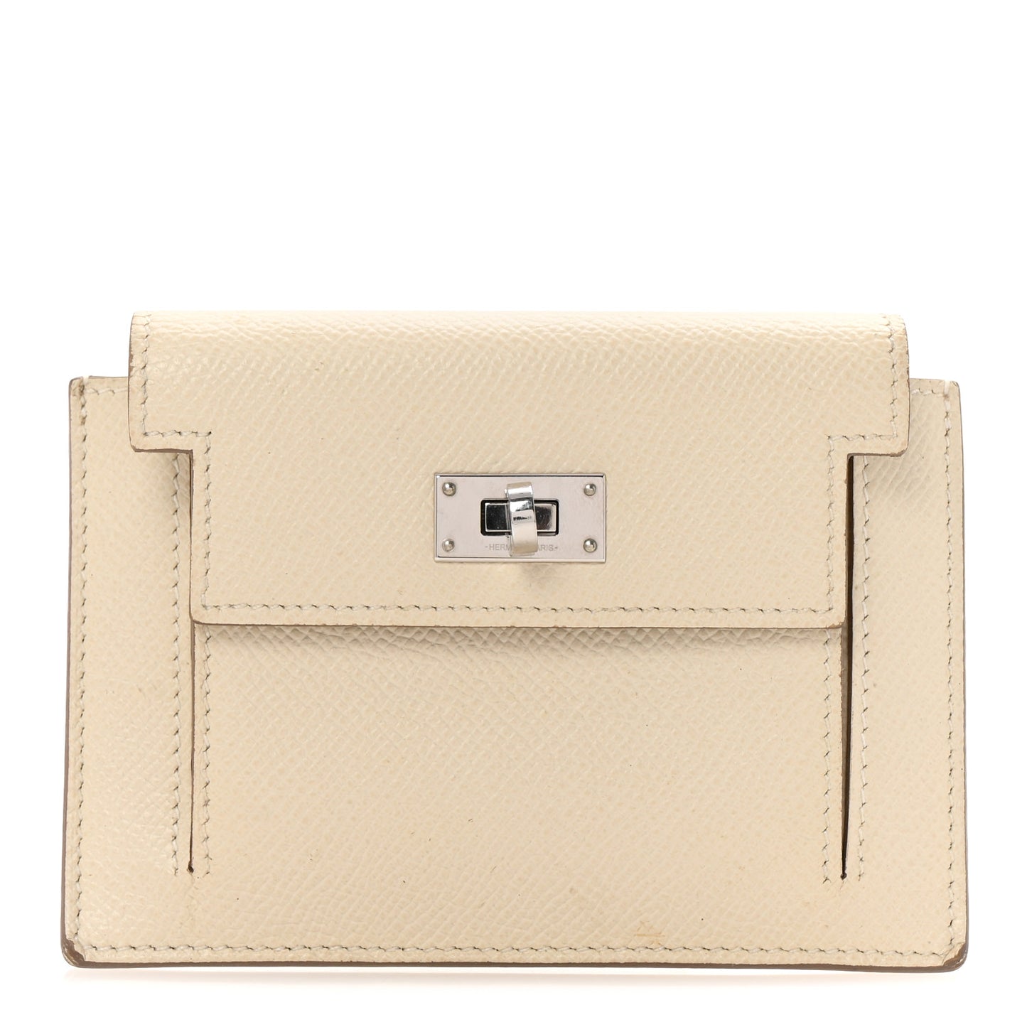 Epsom Kelly Pocket Compact Wallet Craie