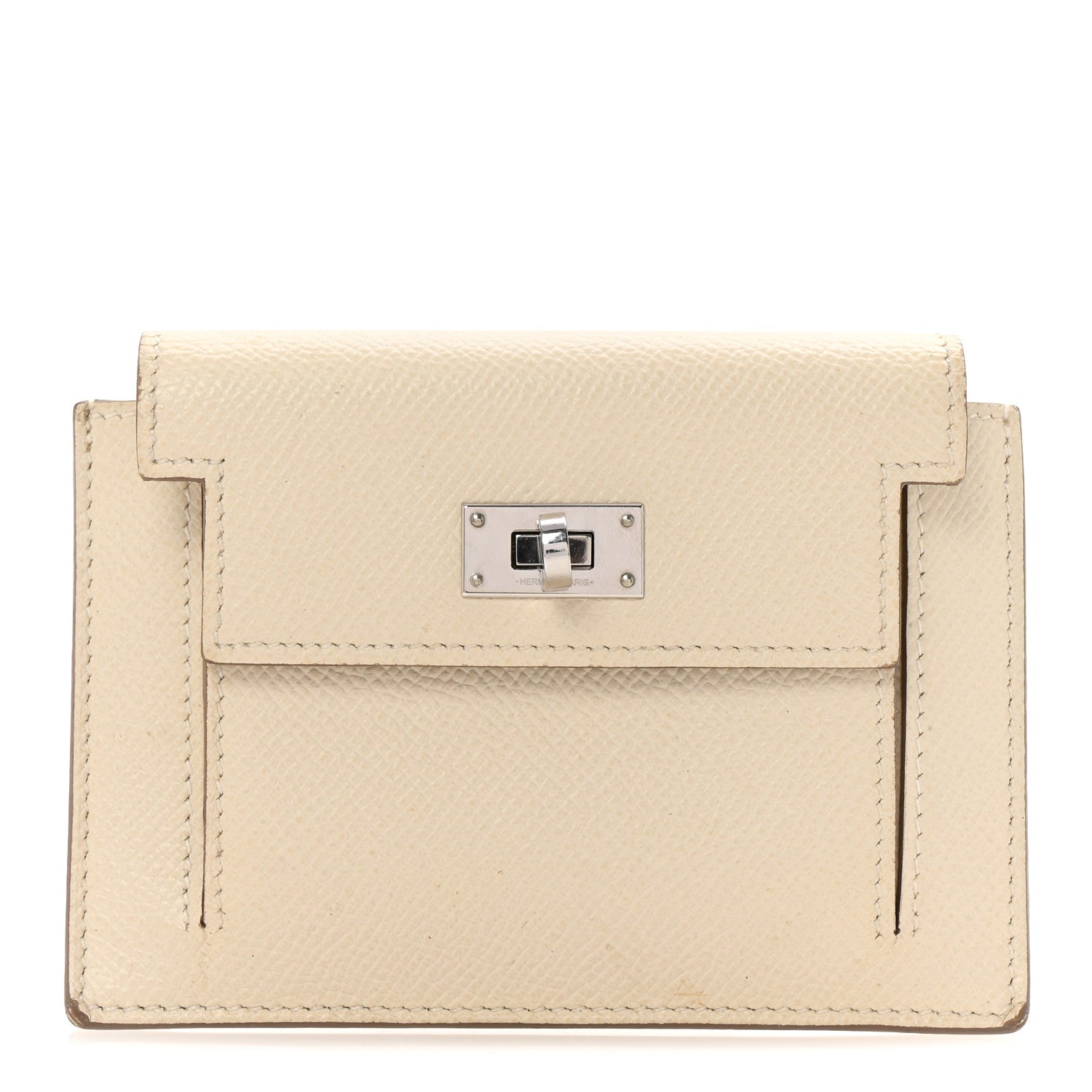 Hermes Epsom Kelly Pocket Compact Wallet Craie 1 of 7