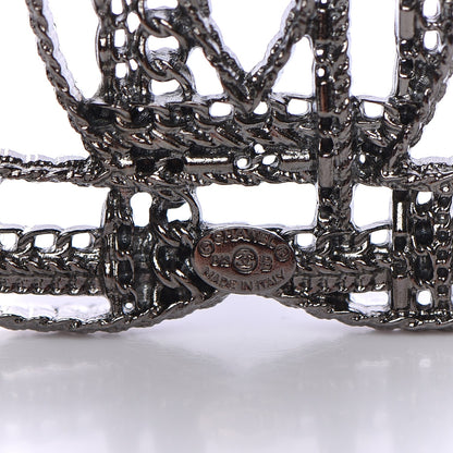 Chanel Ruthenium Chain CC Brooch 4 of 5