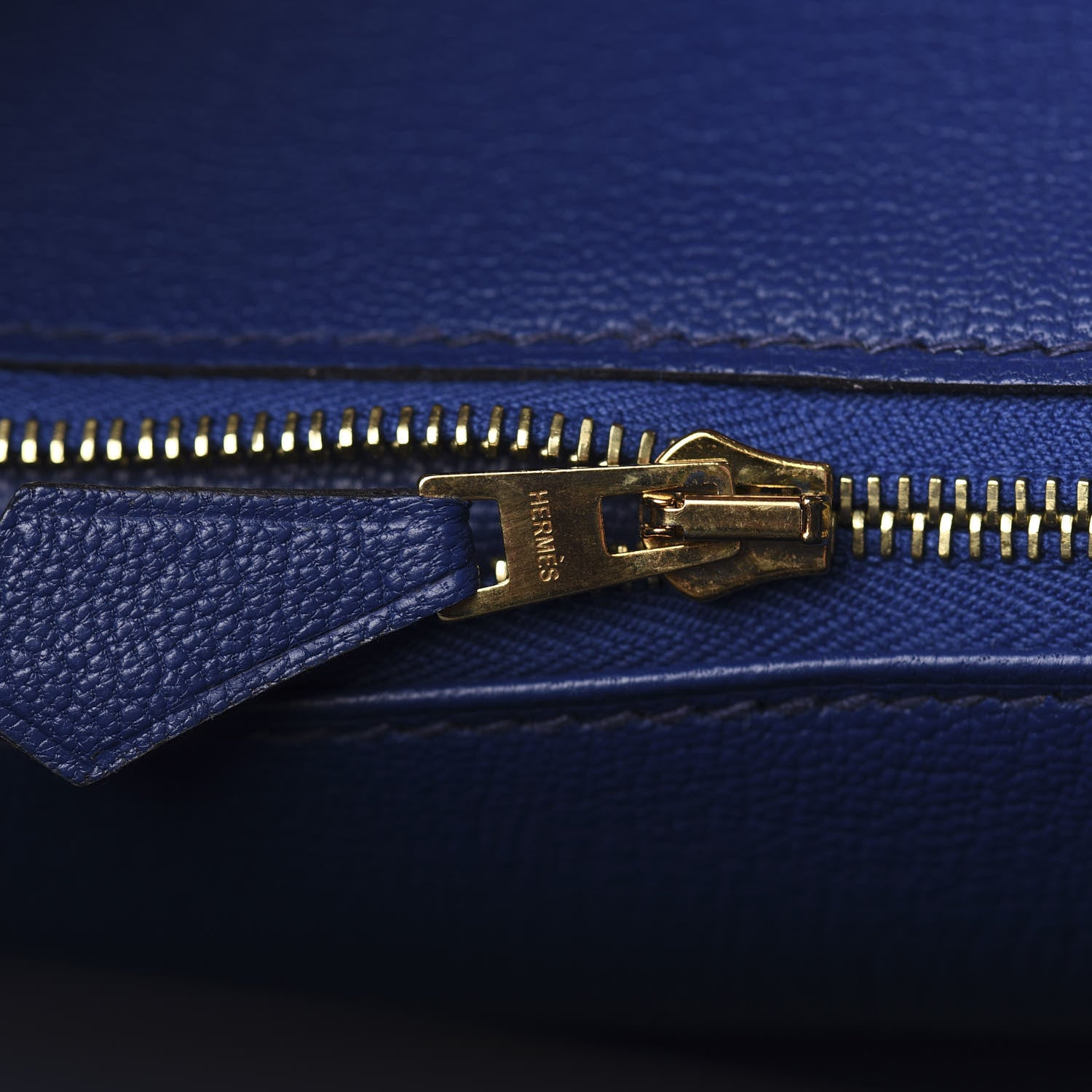 Hermes Chevre Mysore Horseshoe Birkin 30 Rouge Casaque Bleu Brighton 23 of 41