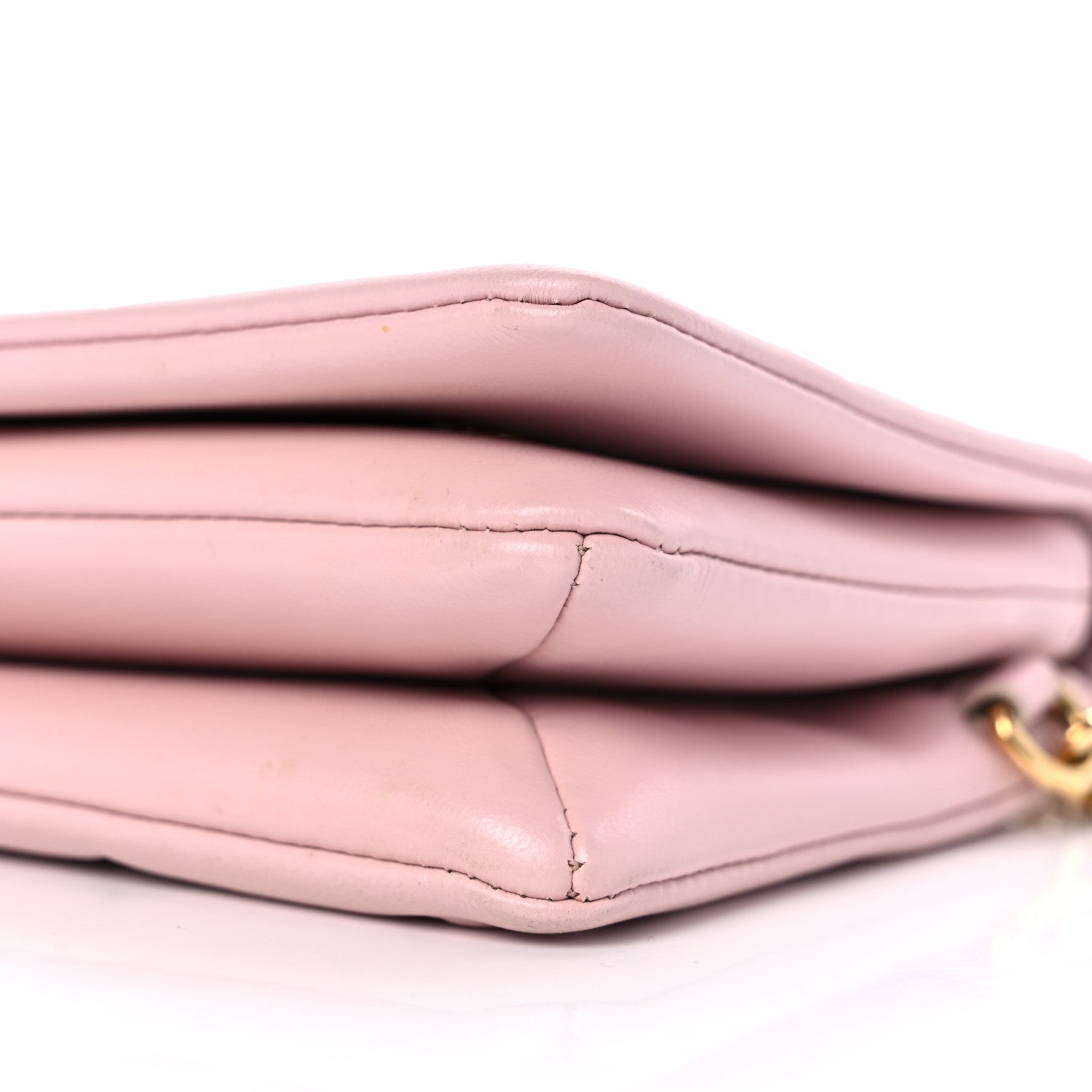 Louis Vuitton LOUIS VUITTON Lambskin Embossed Monogram Pochette Coussin Rose 8 of 9