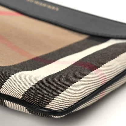 Burberry House Check Derby Peyton Crossbody Clutch Bag Black 8 of 8