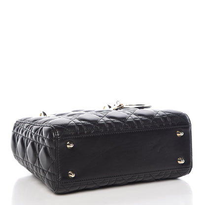 Christian Dior Lambskin Cannage Small Lucky Badges My Lady Dior Black 4 of 13