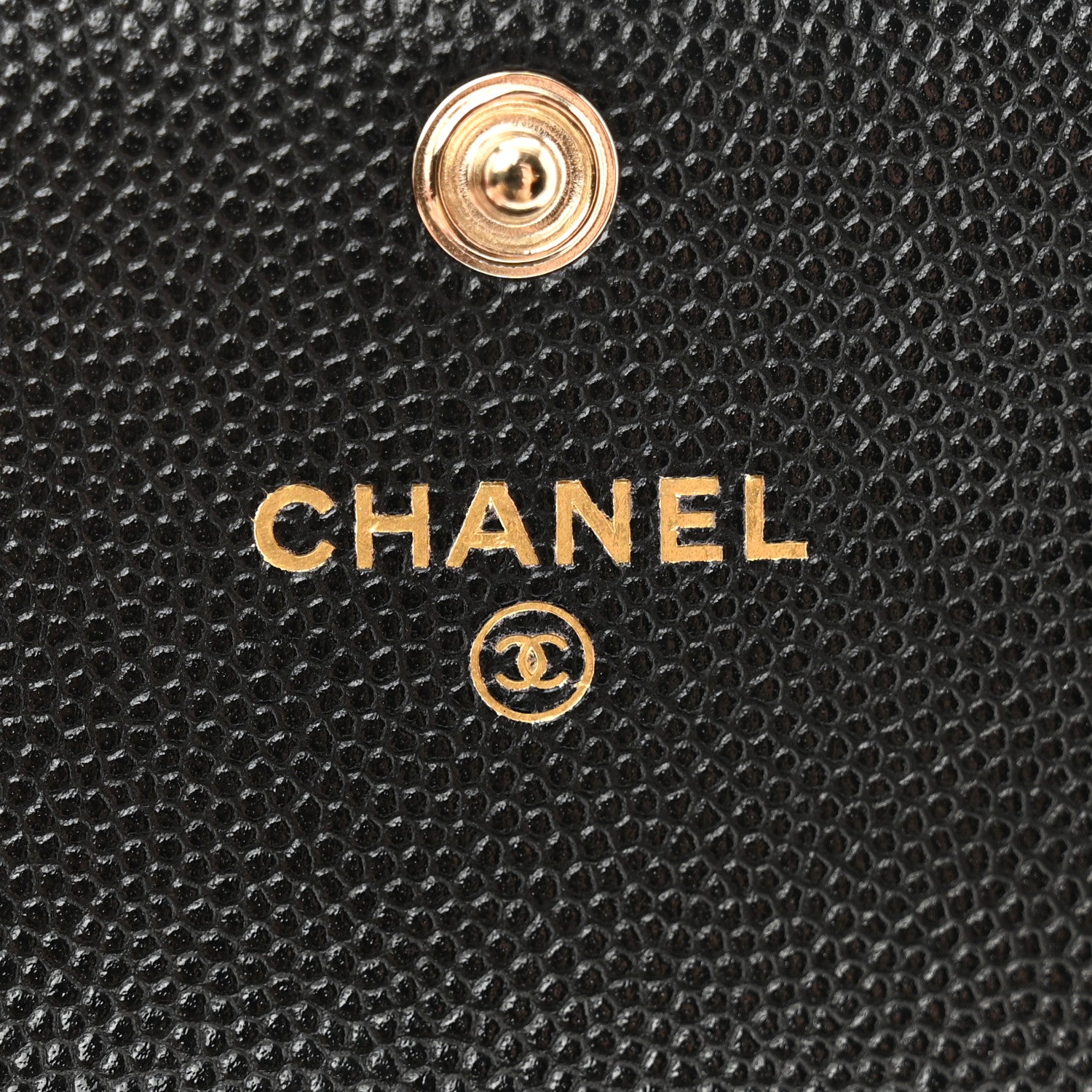 Chanel Caviar Quilted Crystal CC Flap Card Holder Black 6 of 9