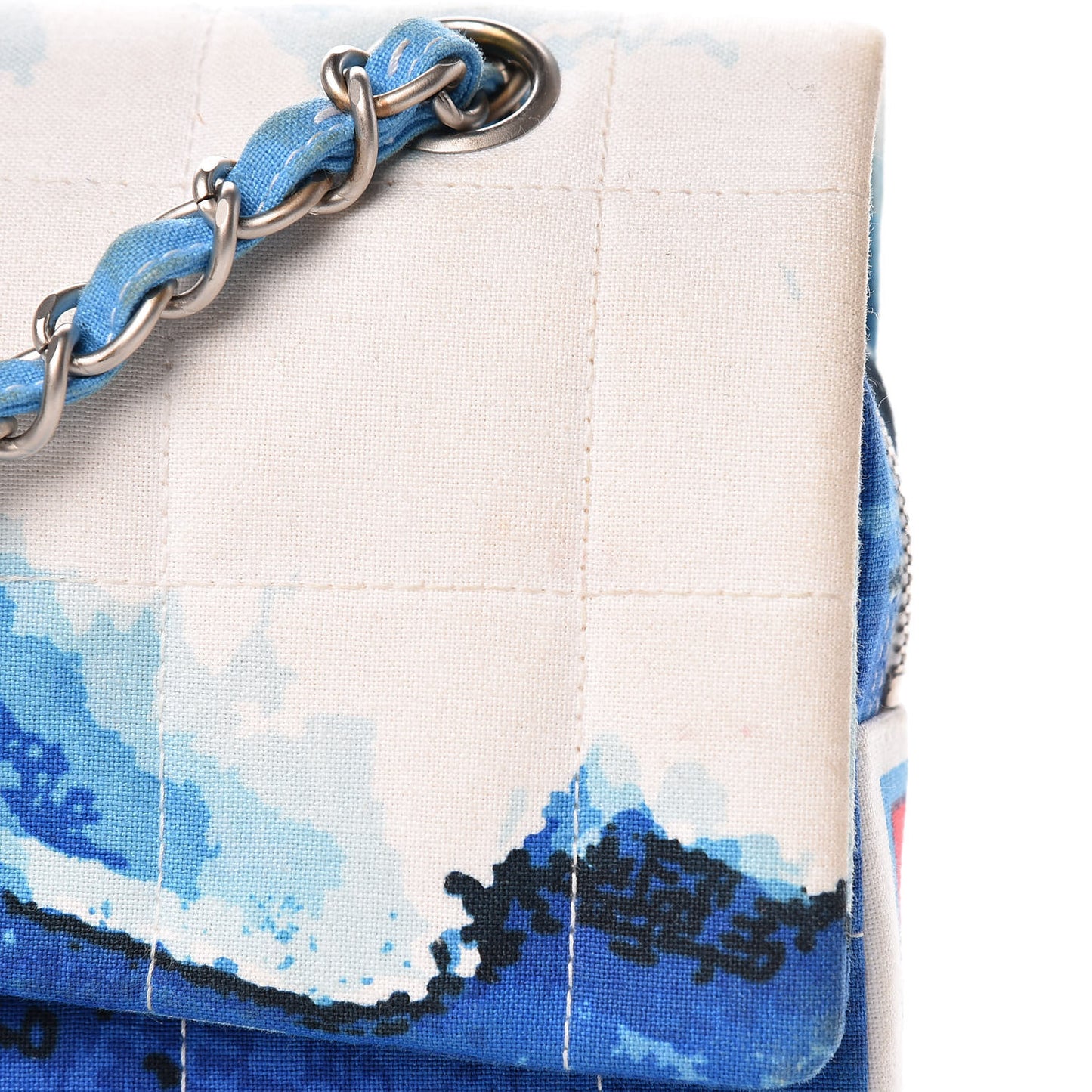 Canvas Square Quilted Surf Flap Multicolor