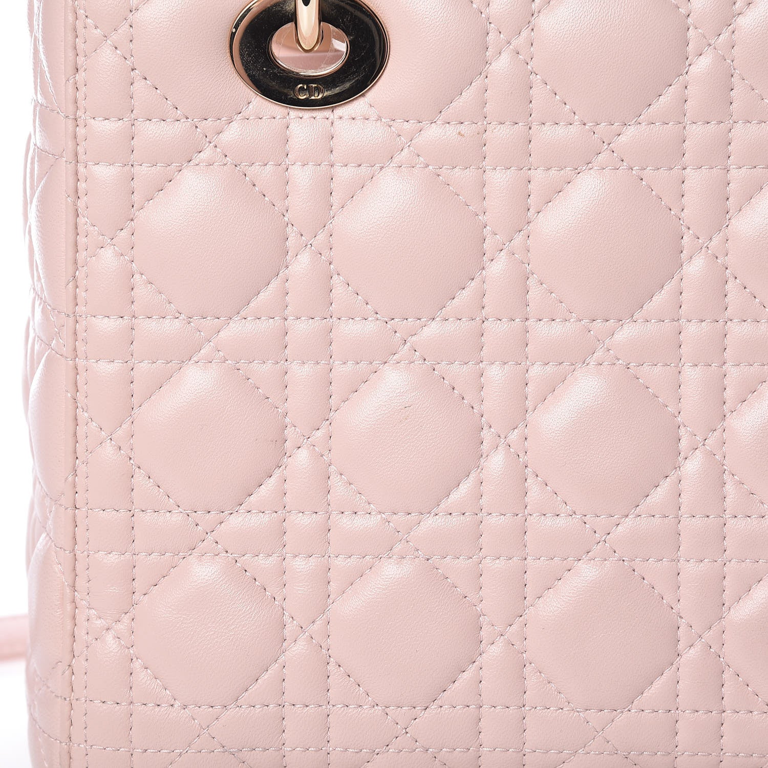 Christian Dior Lambskin Cannage Medium Lady Dior Light Pink 16 of 16
