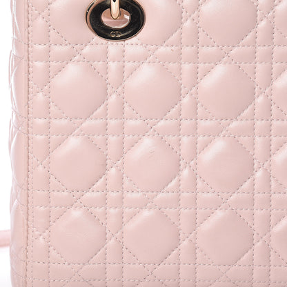 Christian Dior Lambskin Cannage Medium Lady Dior Light Pink 16 of 16