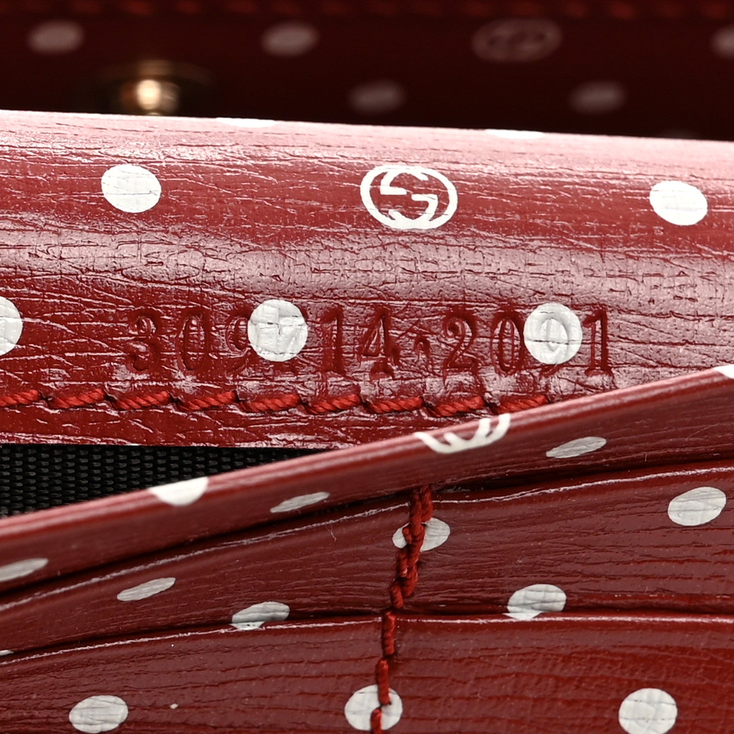 Gucci Calfskin GG Continental Wallet Red 7 of 7