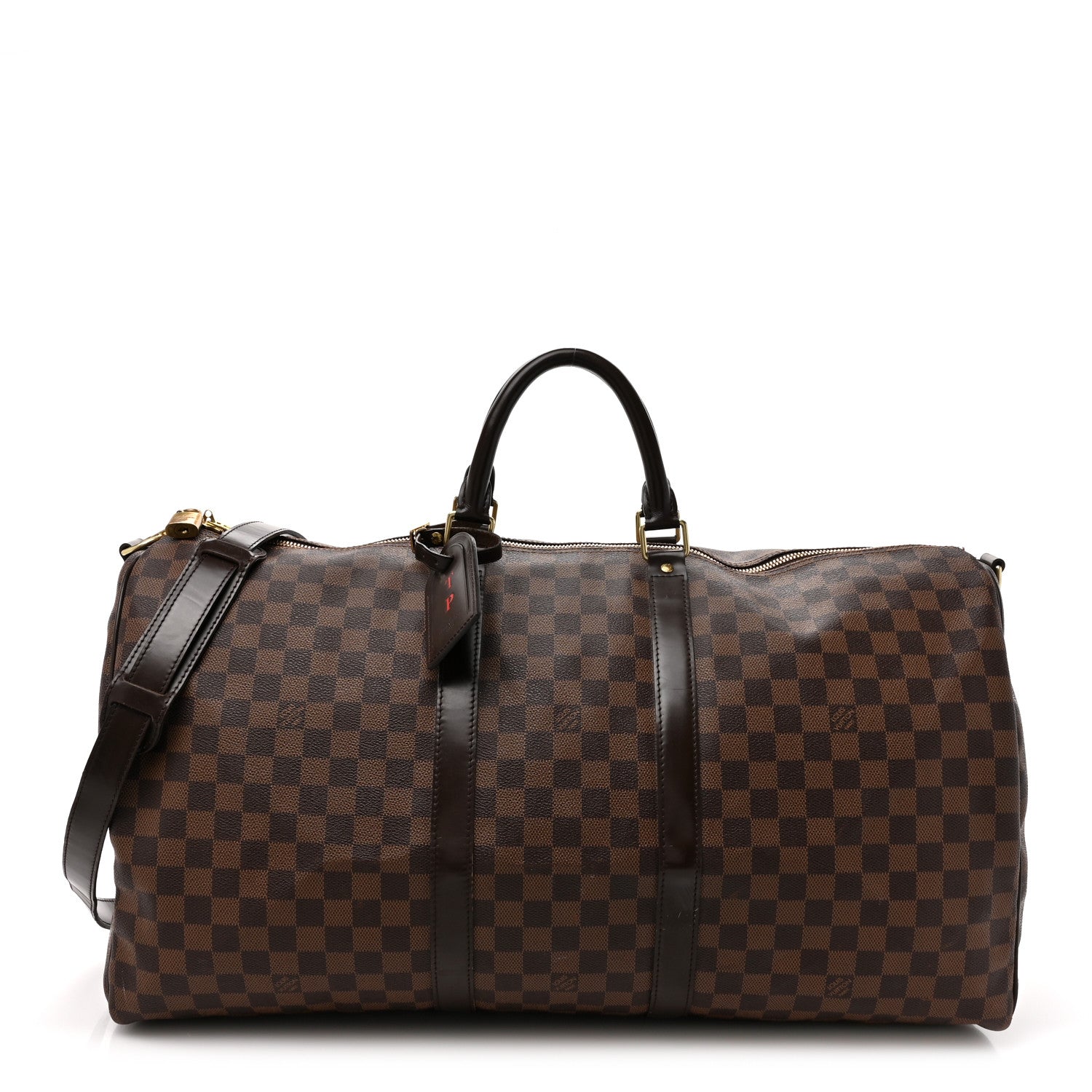 Louis Vuitton Damier Ebene Keepall Bandouliere 55 1 of 20