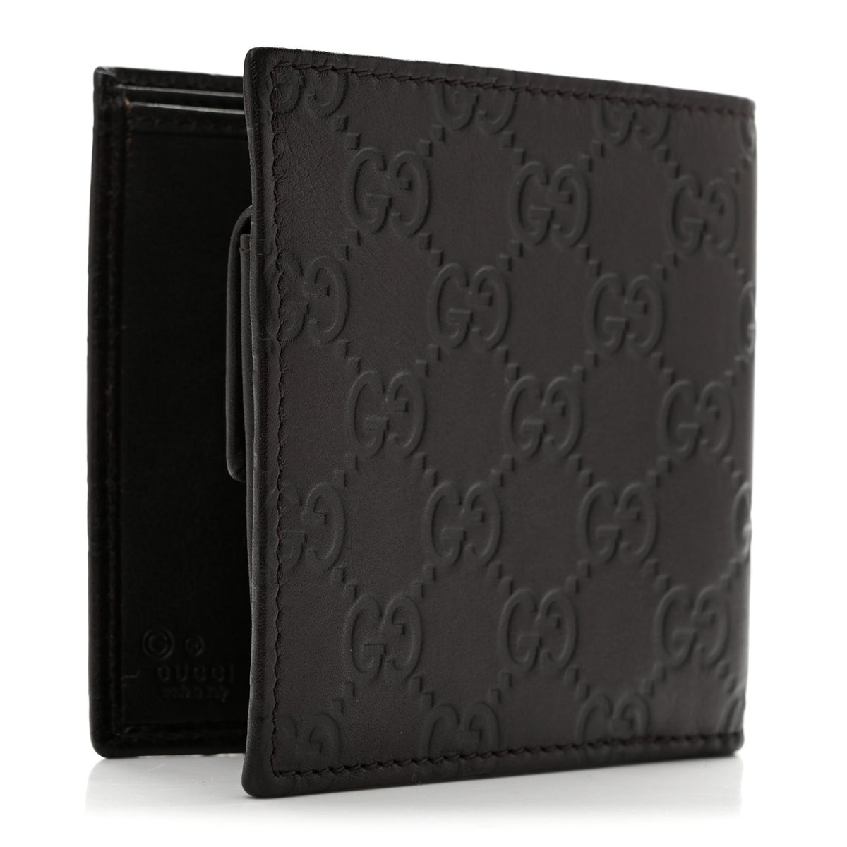 Gucci Guccissima Bi-Fold Wallet Brown 3 of 10